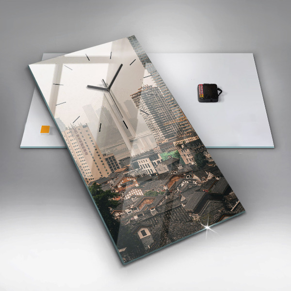 Zegar ścienny pionowy Stare miasto w Chongqing