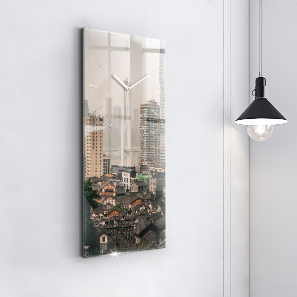 Zegar ścienny pionowy Stare miasto w Chongqing