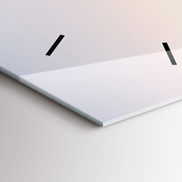 Zegar ścienny pionowy Panorama Warszawy