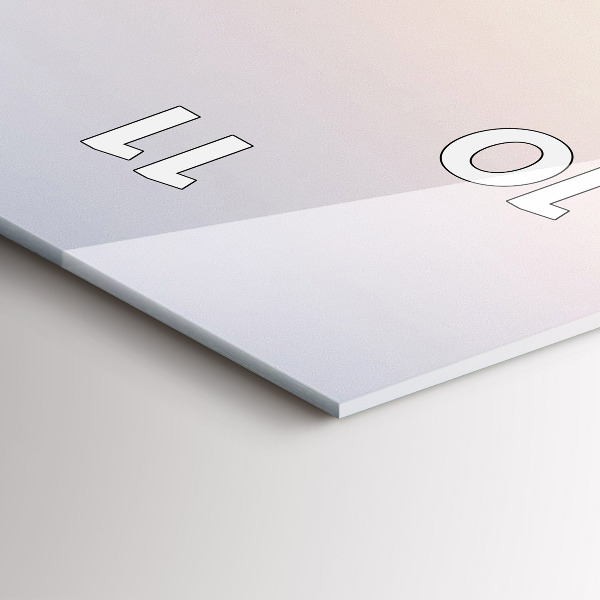 Zegar ścienny pionowy Panorama Warszawy