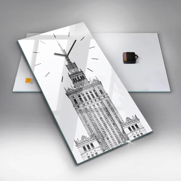 Zegar szklany pionowy Pałac Kultury i Nauki