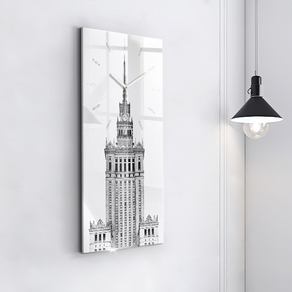 Zegar szklany pionowy Pałac Kultury i Nauki