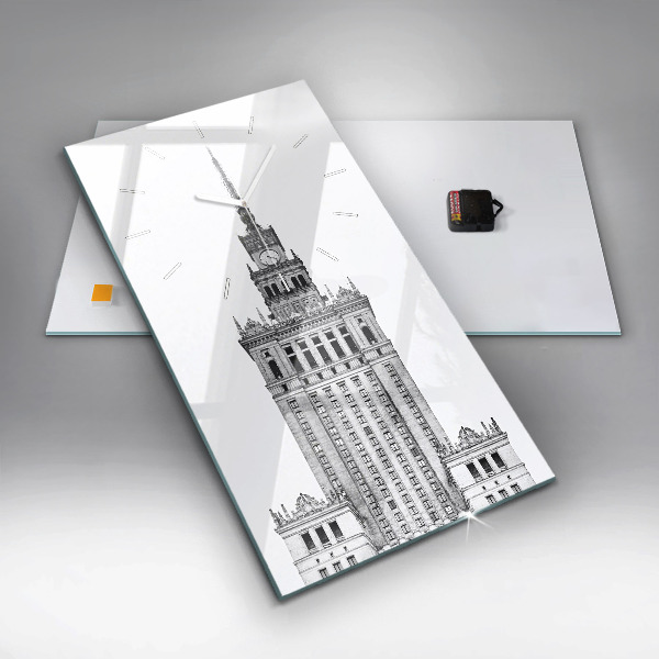 Zegar szklany pionowy Pałac Kultury i Nauki