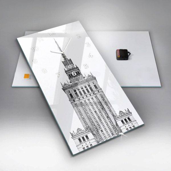 Zegar szklany pionowy Pałac Kultury i Nauki