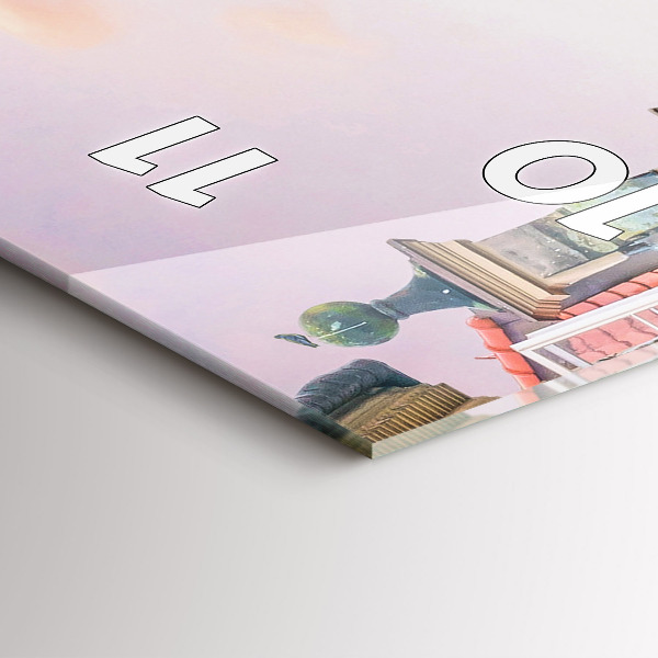 Zegar szklany pionowy Stare miasto w Warszawie