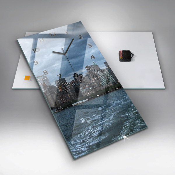 Zegar ścienny pionowy Panorama Nowy Jork