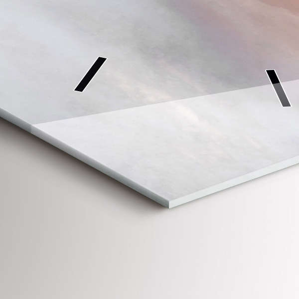 Zegar ścienny pionowy Miasta o zachodzie słońca