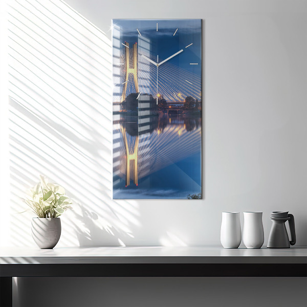 Zegar szklany pionowy Most Rędziński Wrocław