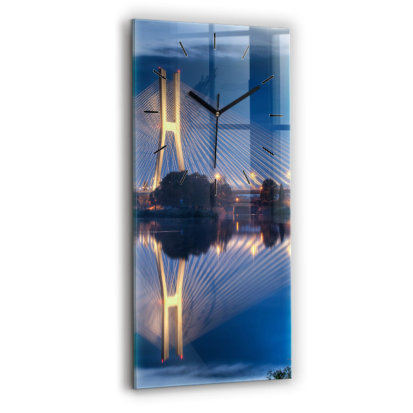 Zegar szklany pionowy Most Rędziński Wrocław