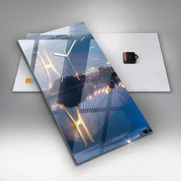 Zegar szklany pionowy Most Rędziński Wrocław