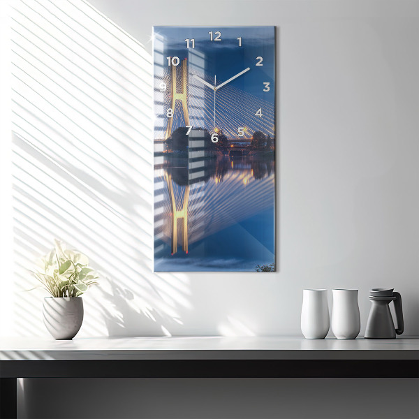 Zegar szklany pionowy Most Rędziński Wrocław