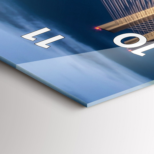 Zegar szklany pionowy Most Rędziński Wrocław