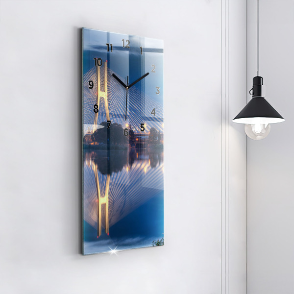 Zegar szklany pionowy Most Rędziński Wrocław