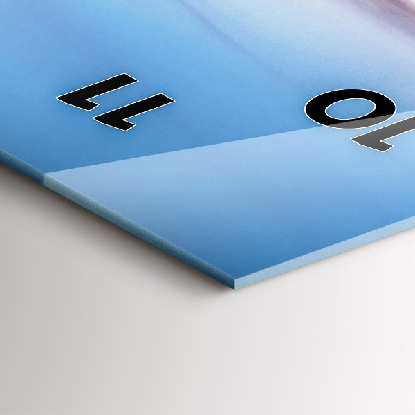 Zegar szklany pionowy Wrocław z drona