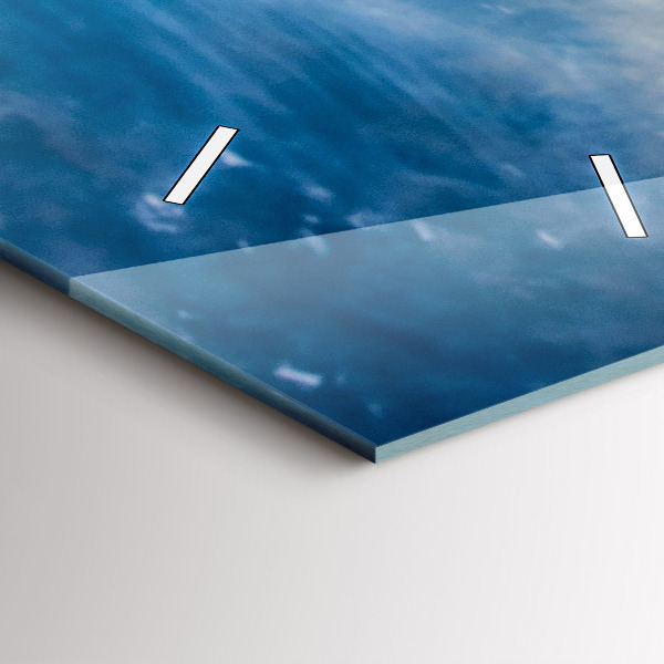 Zegar szklany pionowy Wschód słońca Morze Bałtyckie