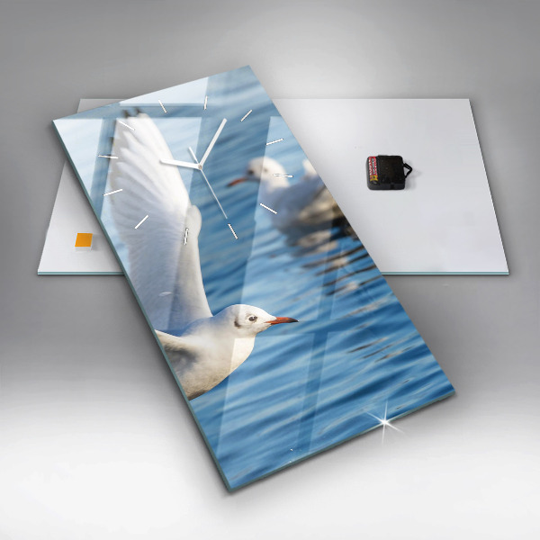 Zegar ścienny pionowy Mewy w Gdyni