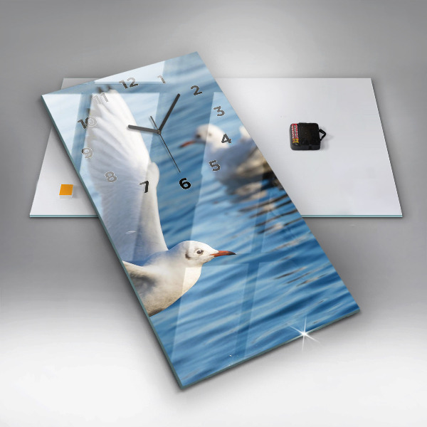 Zegar ścienny pionowy Mewy w Gdyni
