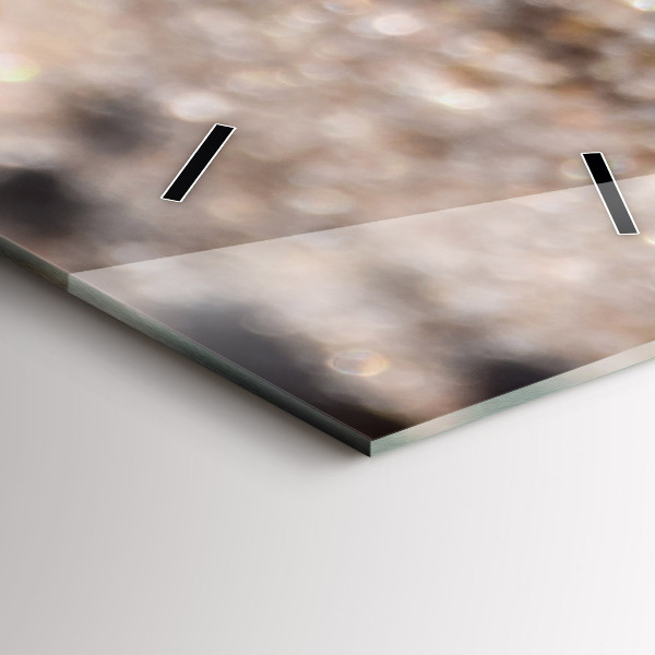 Zegar szklany pionowy Muszelki na plaży