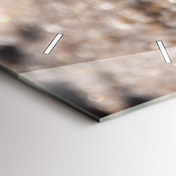 Zegar szklany pionowy Muszelki na plaży