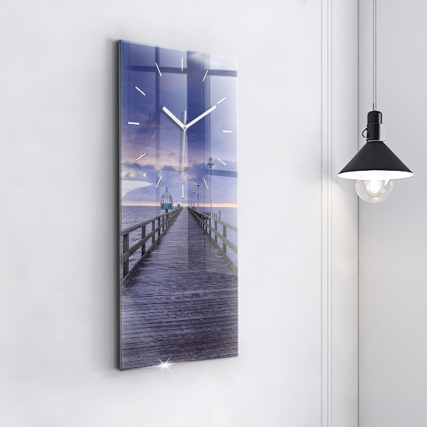Zegar ścienny pionowy Molo na Morzu Bałtyckim