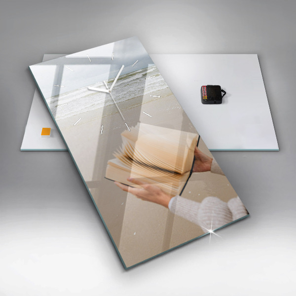 Zegar ścienny pionowy Chwila z książką