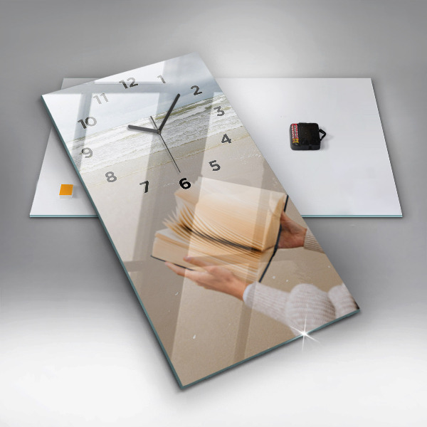 Zegar ścienny pionowy Chwila z książką