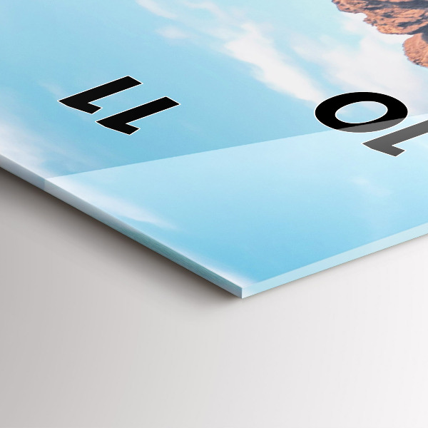 Zegar ścienny pionowy Domek w Tatrach