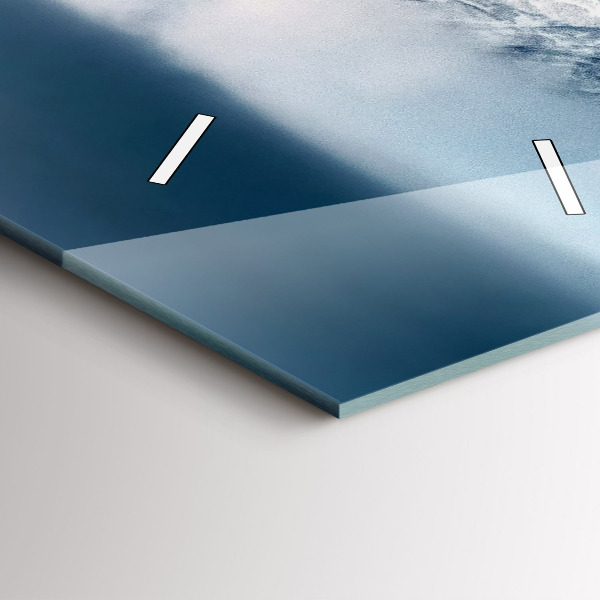 Zegar ścienny pionowy Zimowy pejzaż gór Tatr