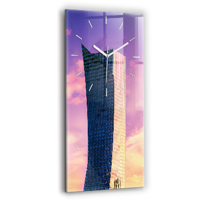 Zegar ścienny pionowy Drapacz chmur w Warszawie