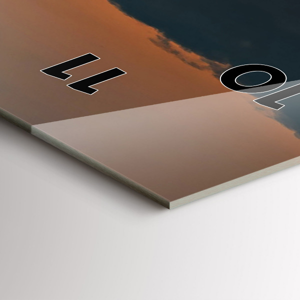 Zegar ścienny pionowy Słoneczniki na łące