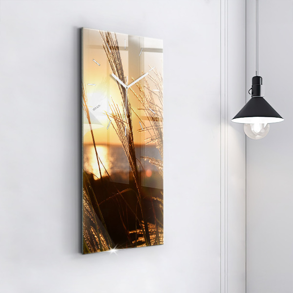 Zegar ścienny pionowy Pszenica w złotym słońcu