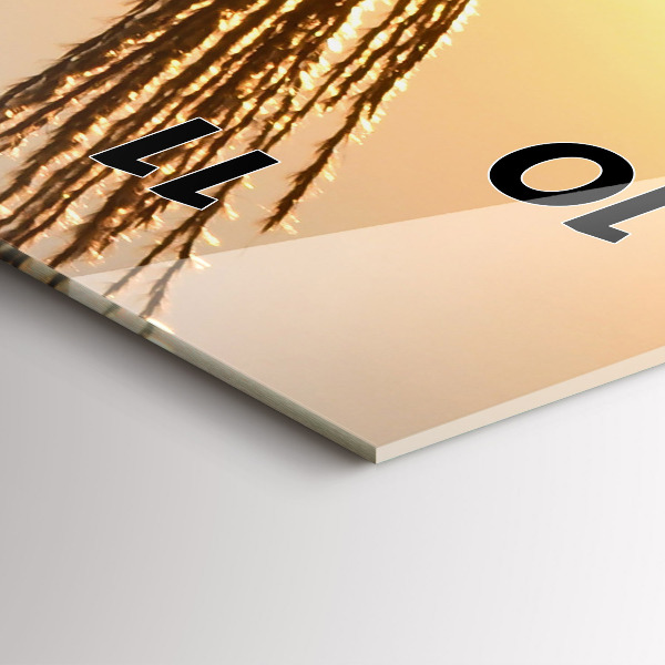 Zegar ścienny pionowy Pszenica w złotym słońcu