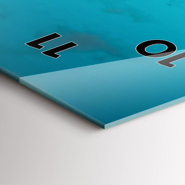 Zegar ścienny pionowy Kobieta na drodze