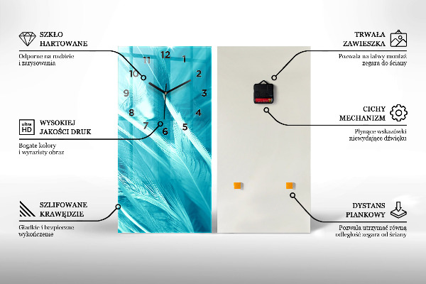 Zegar ścienny pionowy Kobieta na drodze