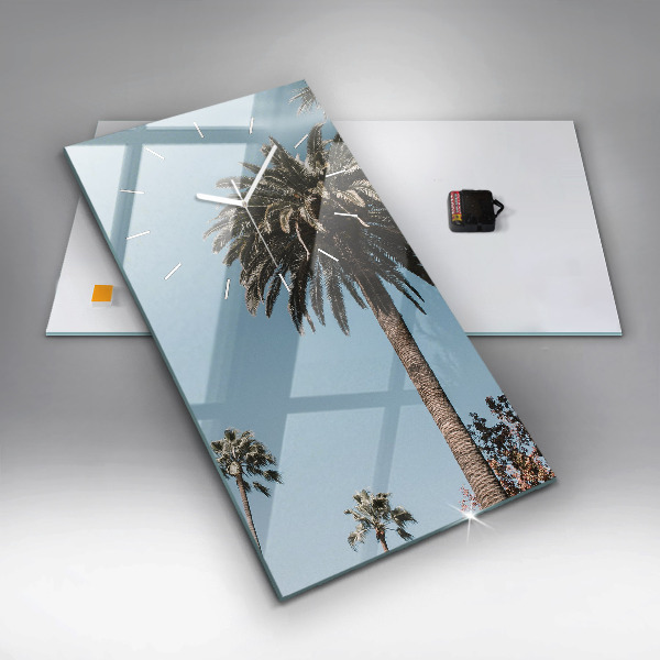 Zegar ścienny pionowy Palmy w Los Angeles