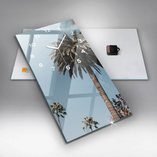 Zegar ścienny pionowy Palmy w Los Angeles