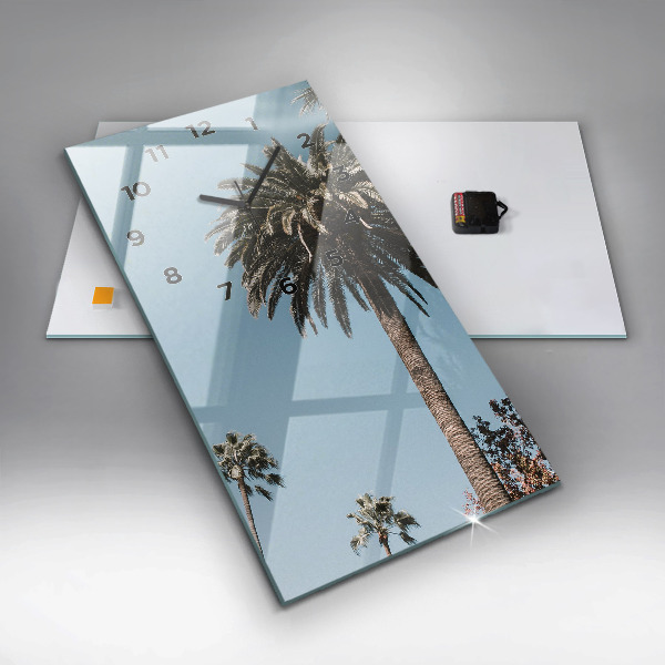 Zegar ścienny pionowy Palmy w Los Angeles