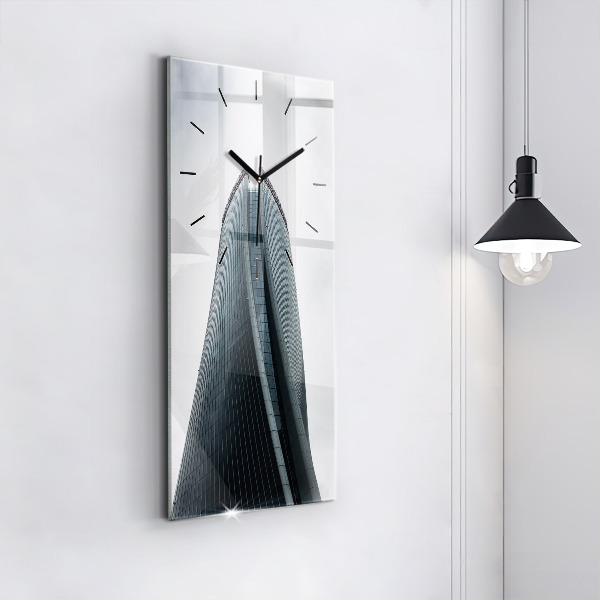 Zegar ścienny pionowy Wieżowiec w Mediolanie