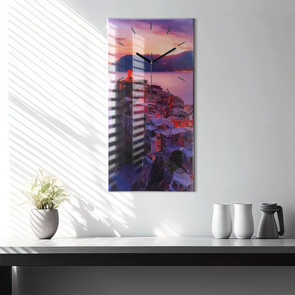 Zegar ścienny pionowy Napis Memories