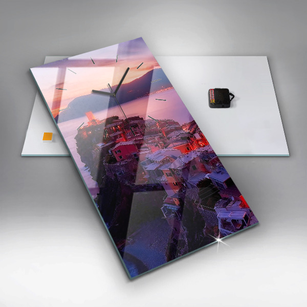 Zegar ścienny pionowy Napis Memories