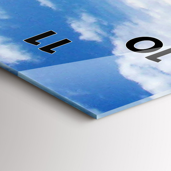 Zegar ścienny pionowy Zatonięty statek wodny