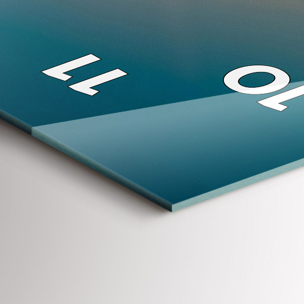 Zegar ścienny pionowy Krajobraz wschodu słońca