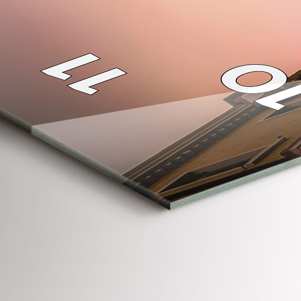 Zegar ścienny pionowy Widok na kanał w mieście