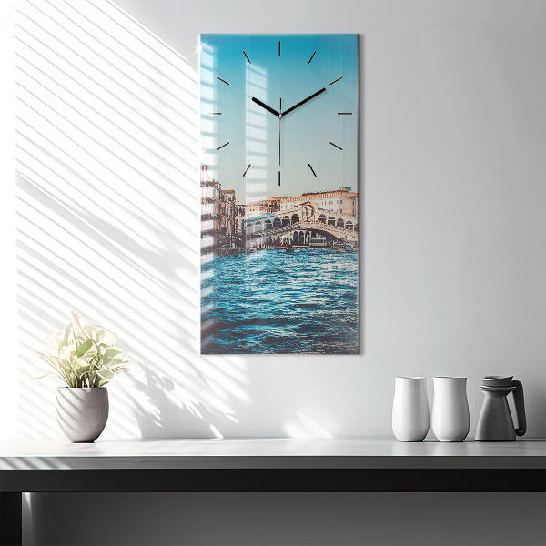 Zegar ścienny pionowy Most Rialto w Wenecji
