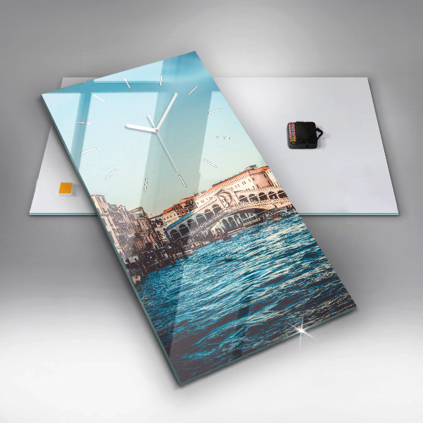 Zegar ścienny pionowy Most Rialto w Wenecji