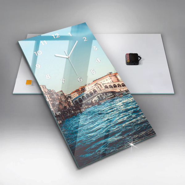 Zegar ścienny pionowy Most Rialto w Wenecji
