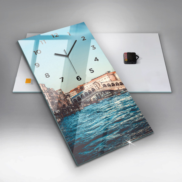 Zegar ścienny pionowy Most Rialto w Wenecji