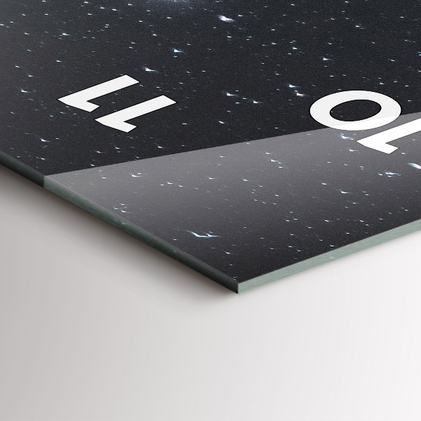 Zegar ścienny pionowy Góra pod gwiazdami