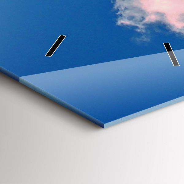 Zegar ścienny pionowy Góry pod błękitnym niebem