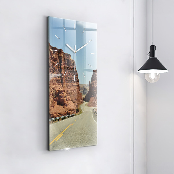Zegar ścienny pionowy Route 66 w USA